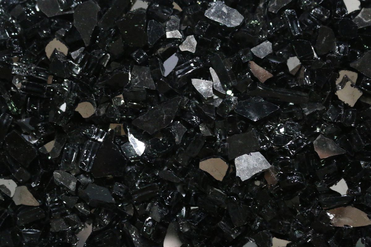 Dekorglas schwarz