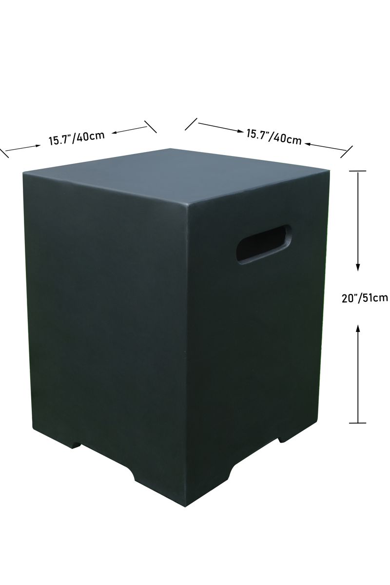 Maße der schwarzen Flaschenabdeckung