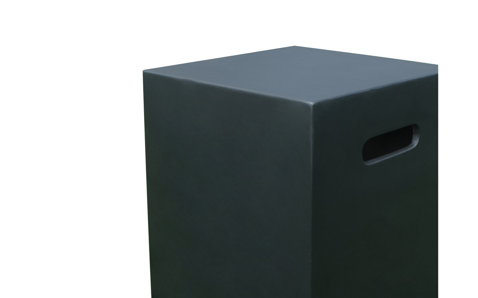 Schwarze Flaschenabdeckung mit glatter Oberfläche