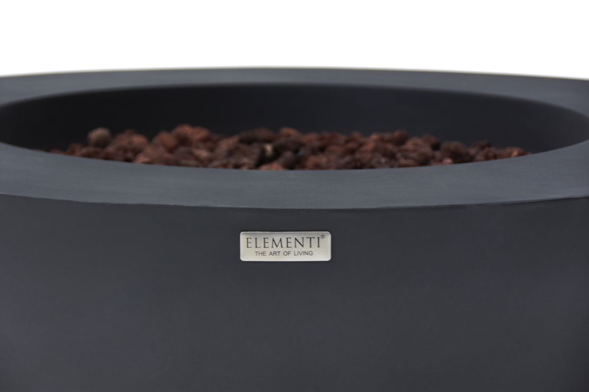 LUNAR BOWL Dark Grey im Detail mit ELEMENTI-Plakette