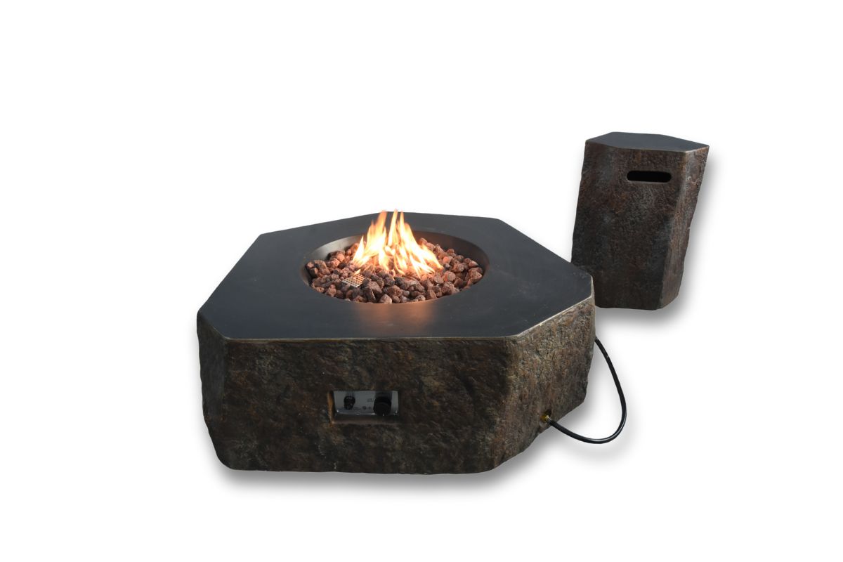 Feuerstelle COLUMBIA mit Flaschenabdeckung