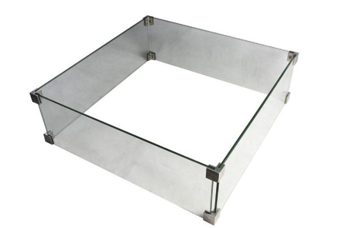 Windschutz aus Glas